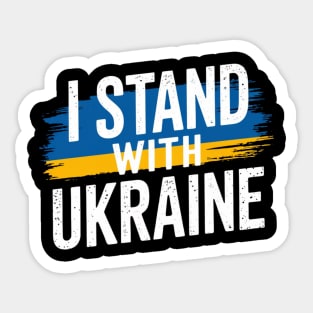 I Stand With Ukraine Sticker